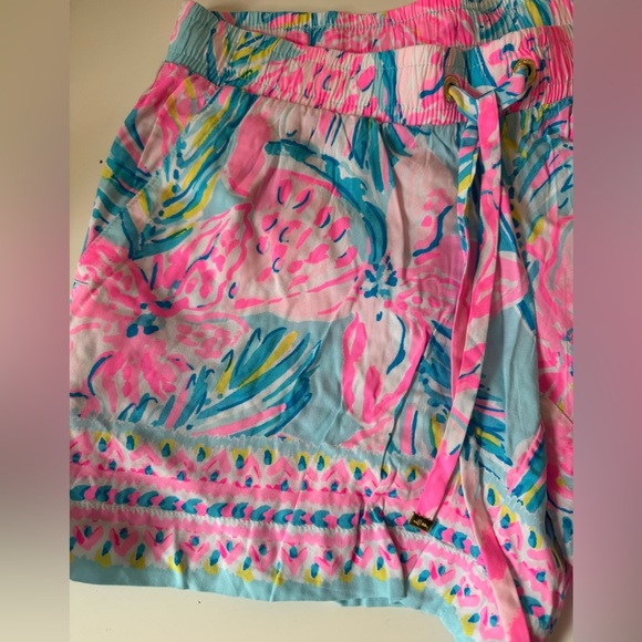 Lilly Pulitzer Blue IBIZA Gimme the Juice Engineered Shorts XXS - Picture 3 of 11
